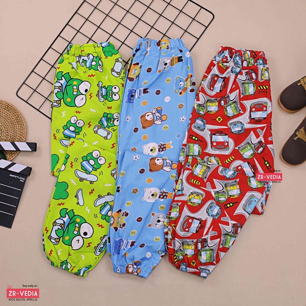 (Anak Laki) Jogger KARAKTER Uk 1-12 Tahun / Celana Panjang Anak Laki Cowok Joger Pants Grosir