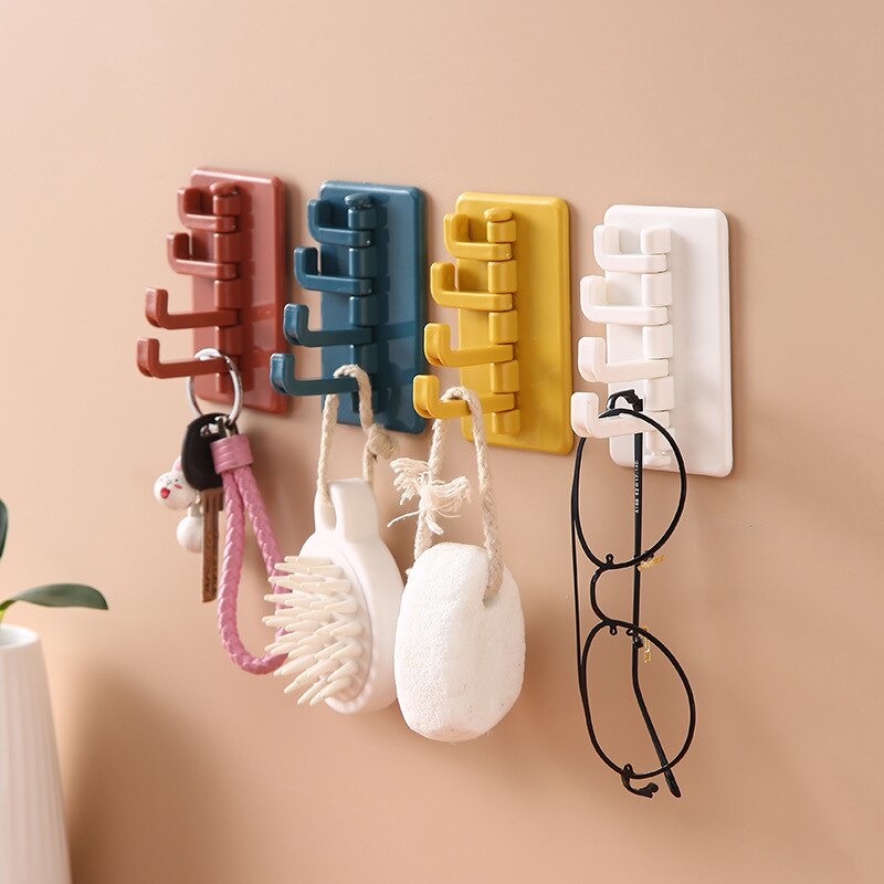 Gantungan Dinding 4 in 1 Minimalis Serbaguna Wall Hook Hanger Bathroom