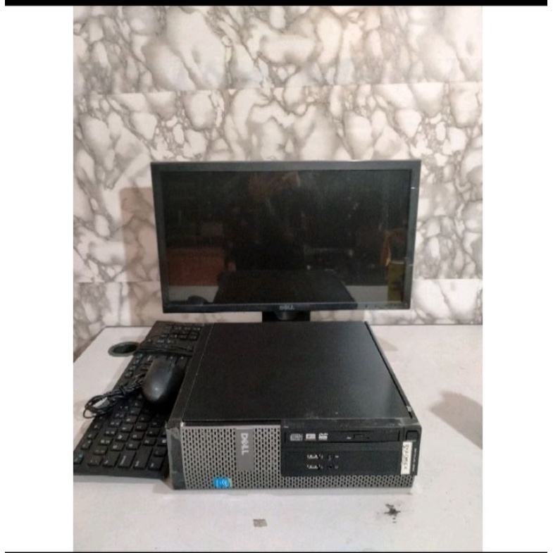 PC DELL DESKTOP OPTIPLEX 3020/9020 I5 GEN 4 PLUS LED DEL 19 IN KEYBOARD MOUSE SIAP PAKAI