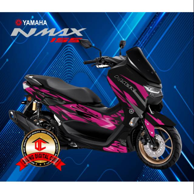 Decal All New NMAX Full Body Hitam Pink