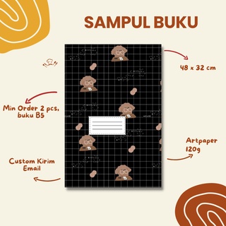 Jual [AP 120g] Sampul Buku - Custom Desain - BOOK COVER AESTHETIC