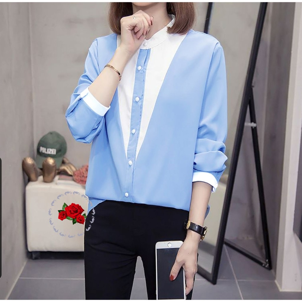 FWG - BLOUSE EILLEN / BLOUSE / ATASAN MURAH / BLUS WANITA / BLOUSE KOREA