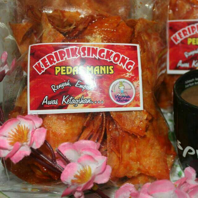 

Keripik singkong pedas manis vicma