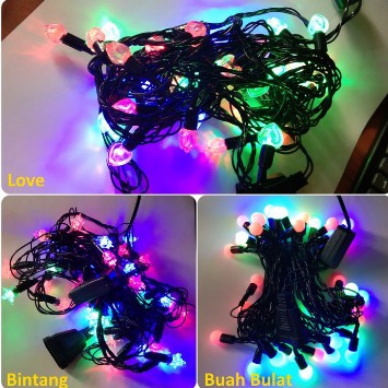 Lampu Tumblr Lampu Led Dekorasi Lampu Hias Natal Twinkle Light String Bentuk