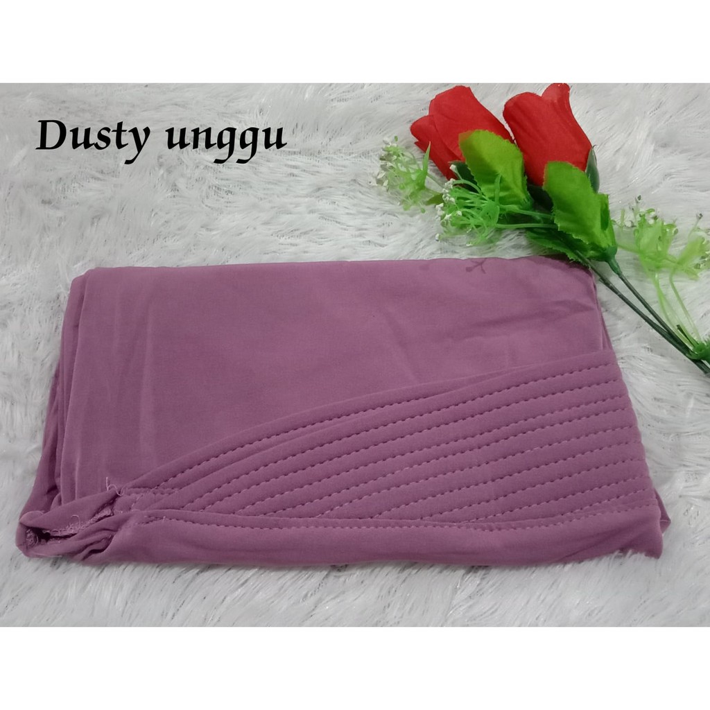 Best Seller...!!! Bergo Oval Polos / Hijab Harian Simple-Dusty Ungu