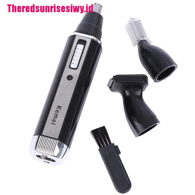 【Theredsunrisesiwy.id】3 in 1 Rechargeable Men Electric Nose Ear Hair Trimmer trimming eyebrows Shaver