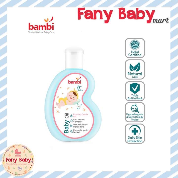 BAMBI BABY OIL WITH CHAMOMILE &amp; ANTI IRRITANT COMPLEX 100ML