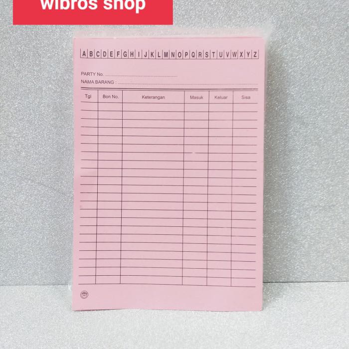 

Buku Tulis / Kartu Stok Barang - Pink
