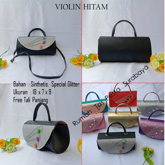 Tas Cantik,Tas Elegant,Tas Lucu,VIOLIN HITAM