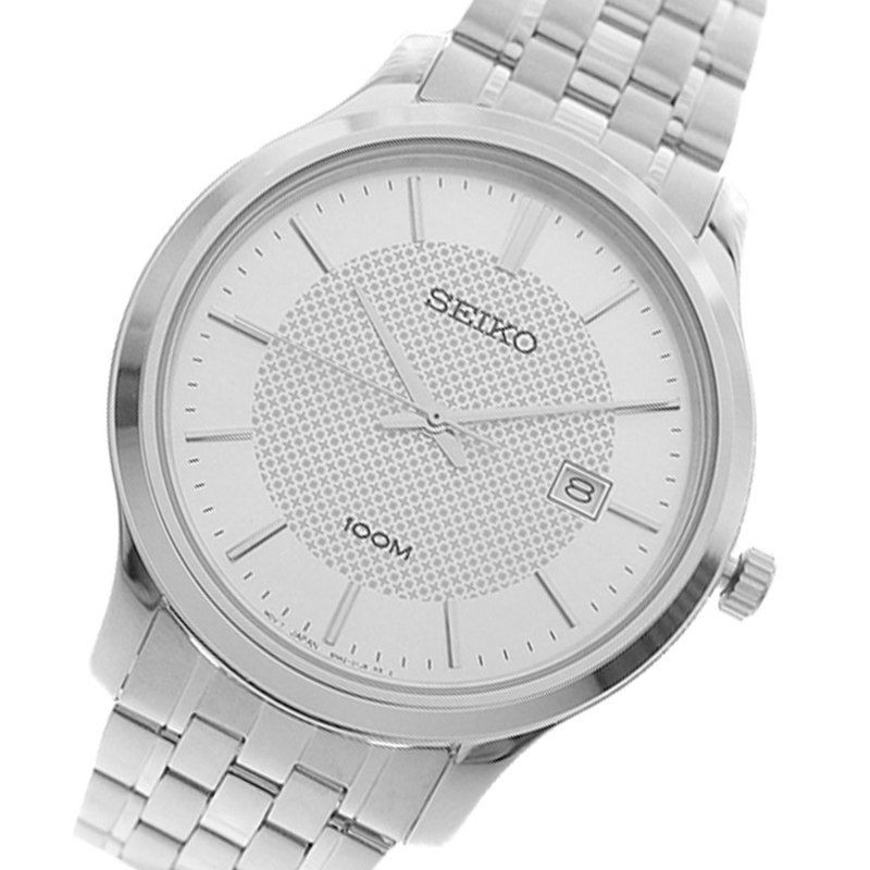 Seiko Quartz SUR289P1 Neo Classic Silver Dial - Jam Tangan Pria SUR289