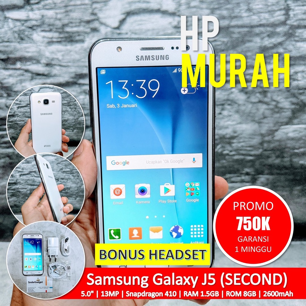 [Bisa COD] Samsung Galaxy J5 4G LTE Siap Pakai  – Android Second Seken Bekas Handphone Murah