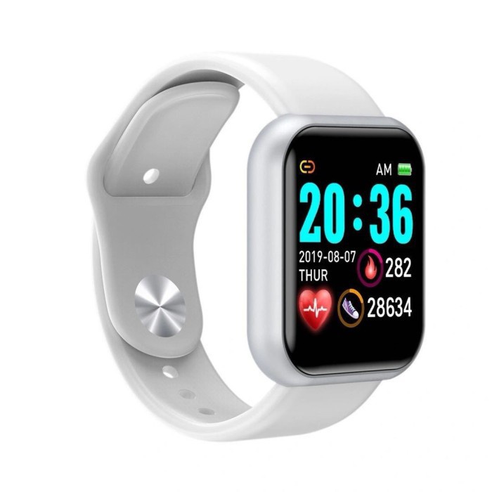 Smartwatch T55 T500 Blood Pressure Android IOS Universal Bluetooth Layar Sentuh Dengan Pedometer Monitor Detak Jam