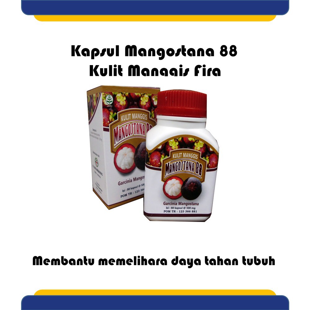 

Kapsul Mangostana 88 Herbal Kulit Manggis Fira