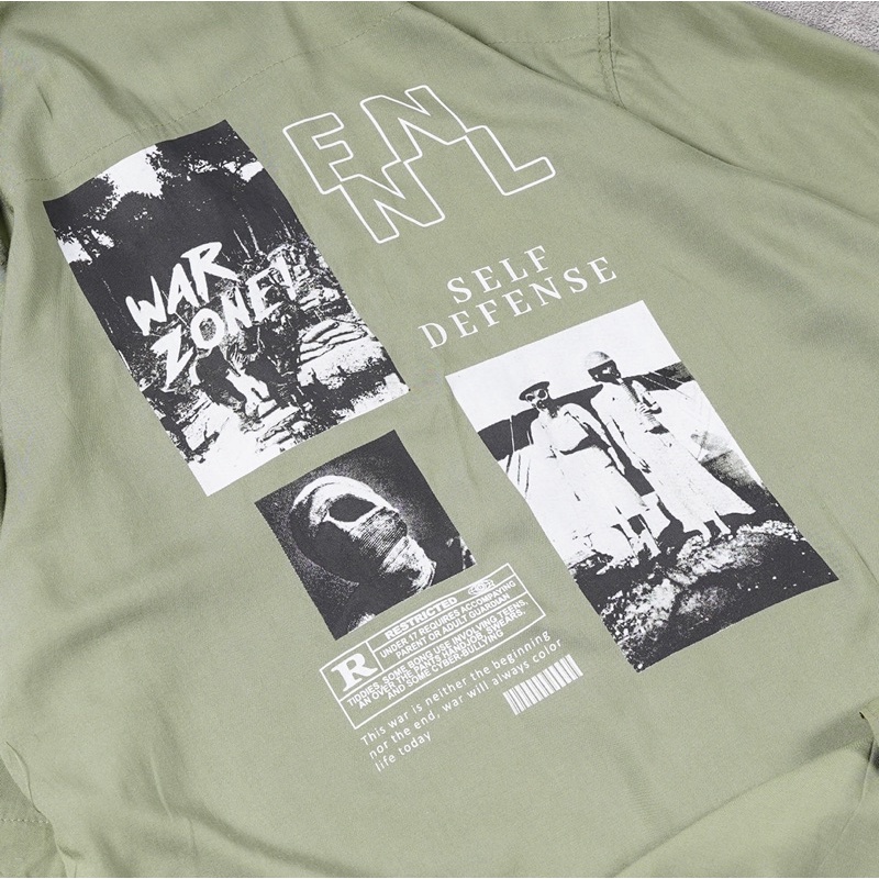 [N00687] Kemeja Distro Motif / Full Print Motif WAR ZONE!