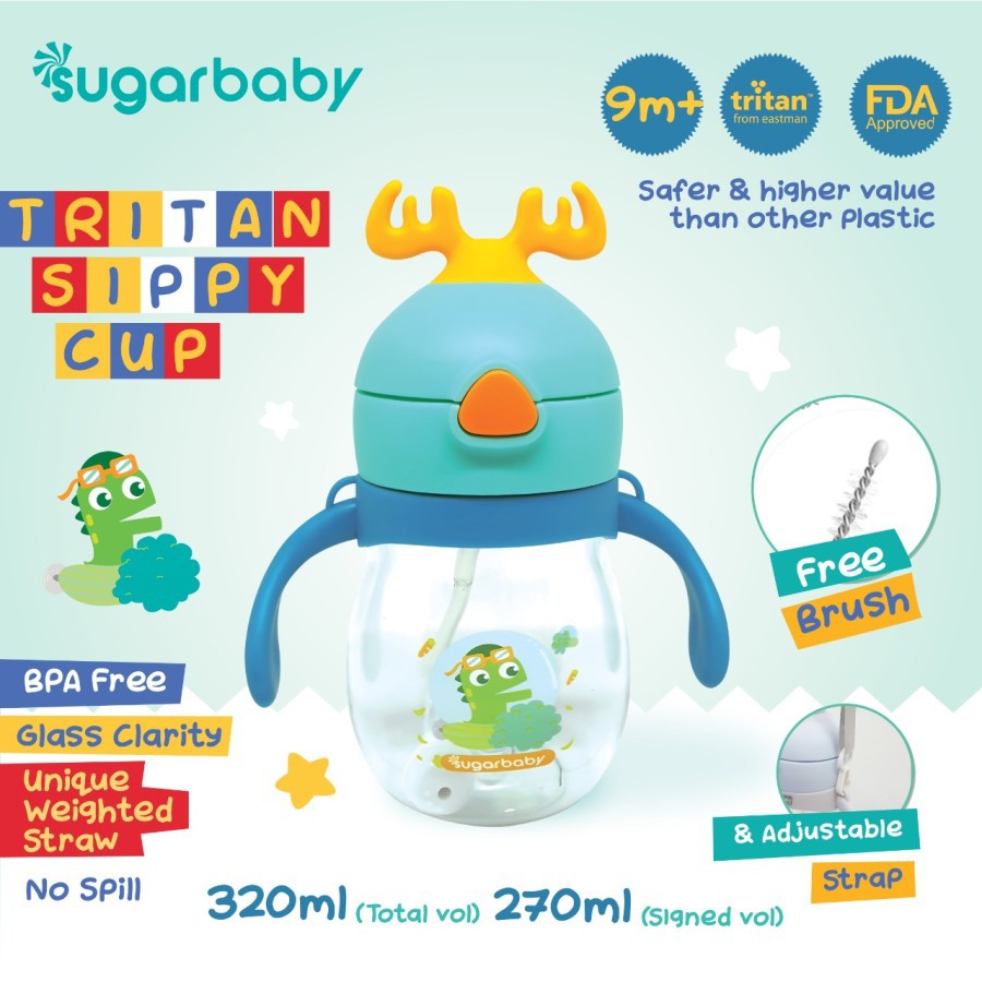 Sugar Baby - Tritan Sippy Cup Deer 270ml