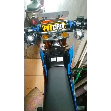 Kaca Spion Supermoto KLX CRF X-RIDE sepeda motor beatstreet WR jalu cembung bulat lebar spion fatbar spion tambahan Original-6