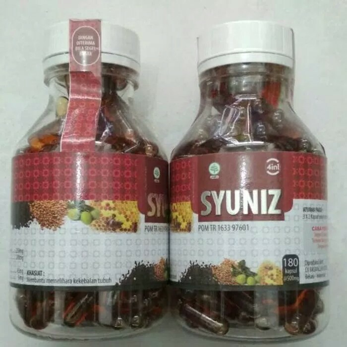 Syuniz 4in1 | Habbatussauda 4 In 1 Isi 180 Kapsul | Habbasyi Oil Plus Zaitun Propolis ( Izin POM )