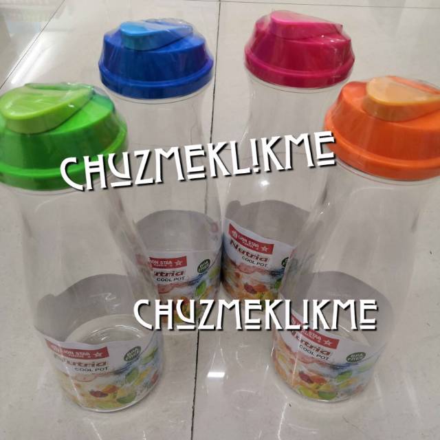 Botol air Nutria cool pot lion star L-25 (1200 ml)/Botol air minum lion star Nutria Cool pot 1,2 L