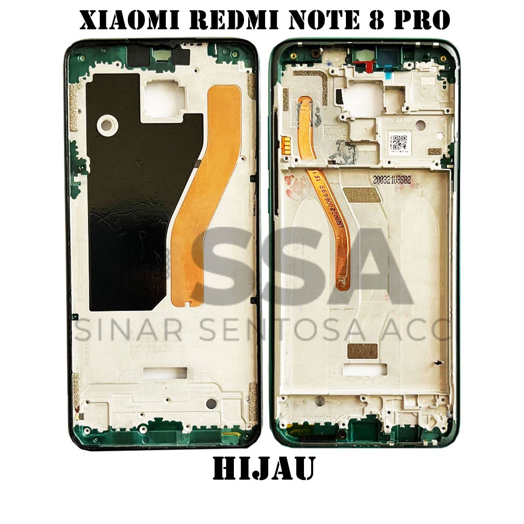 Tulang Tengah Middle Frame LCD Xiaomi Redmi Note 8 Pro Original 100% Tulang Casing Bezel Bezzel Bazel Handphone HP Ori Original Awet Murah Note8pro 8pro note8