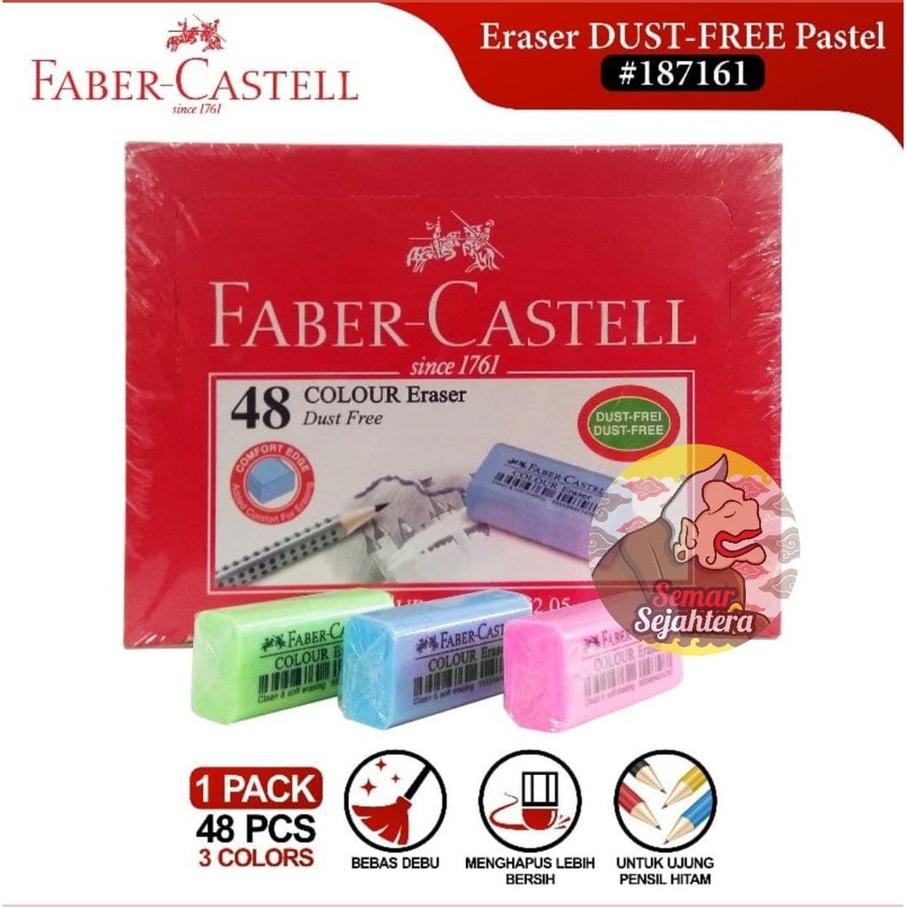 

[PCS] FABER CASTELL PENGHAPUS PASTEL COLOR DUST FREE*