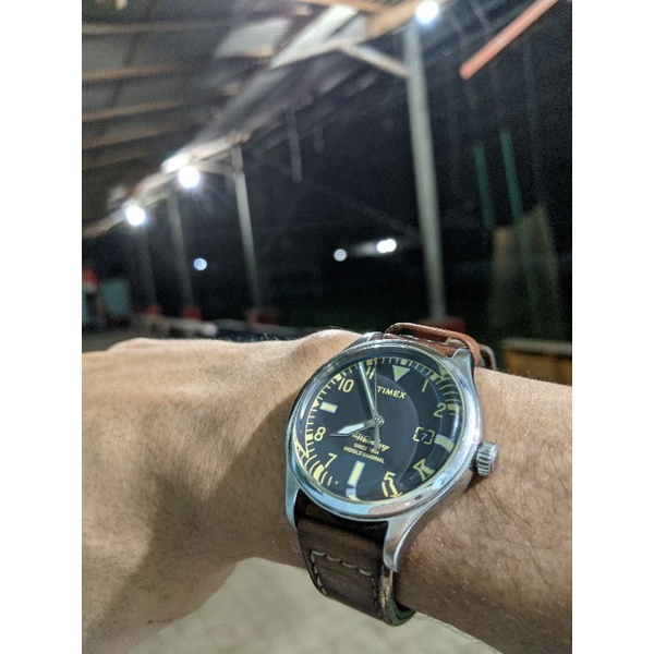 jam timex waterbury x redwing original second