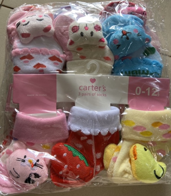 Kaos kaki boneka bayi 0-6 bulan