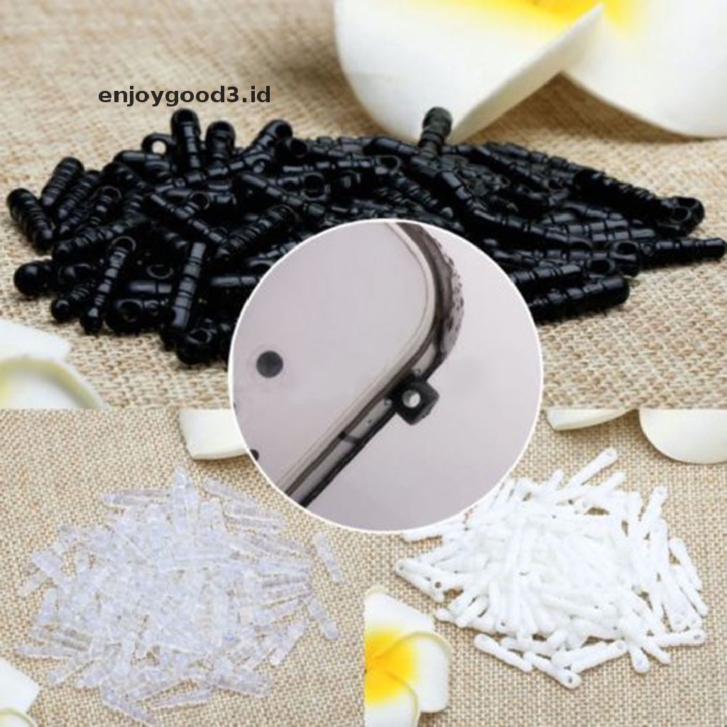 (Id) 100pcs / Set Plug Penutup Lubang Earphone 3.5mm Bahan Karet Anti Debu Diy (Dd)