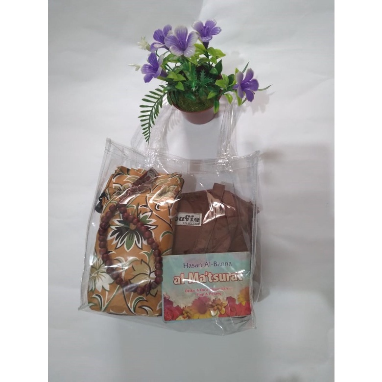 SET TAS MUKENA/ SOUVENIR/GIFT/ KADO/ SOUVENIR TAHLILAN FREE TASBIH