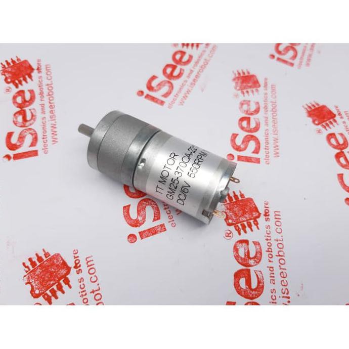 Tt Motor Dc Gearbox Gm25-370Ca Electric 6V 550Rpm For Automatic Toys - With Encoder Iseeu773 Ayo