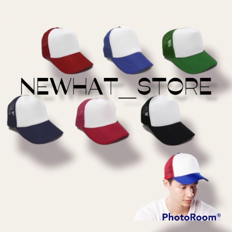 TOPI TRUKER/TOPI JARING/TOPI POLOS/TOPI KOMBINASI