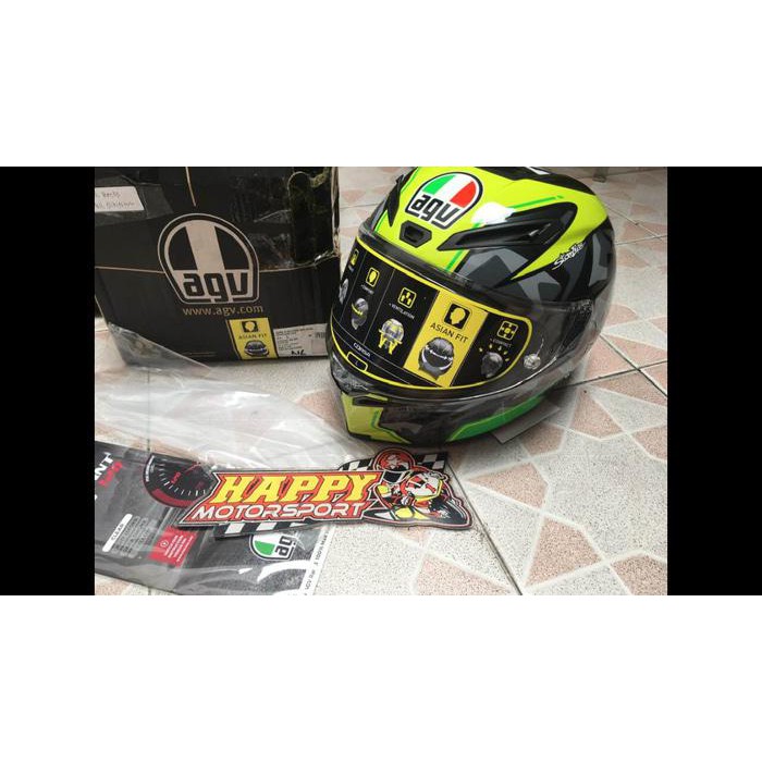 HELM FULLFACE AGV CORSA ESPARGARO 2016 ASIAN FIT SIZE M L XL DOT ITALY
