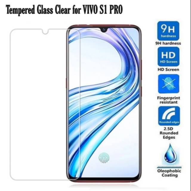 Tempered Glass Clear VIVO S1 PRO