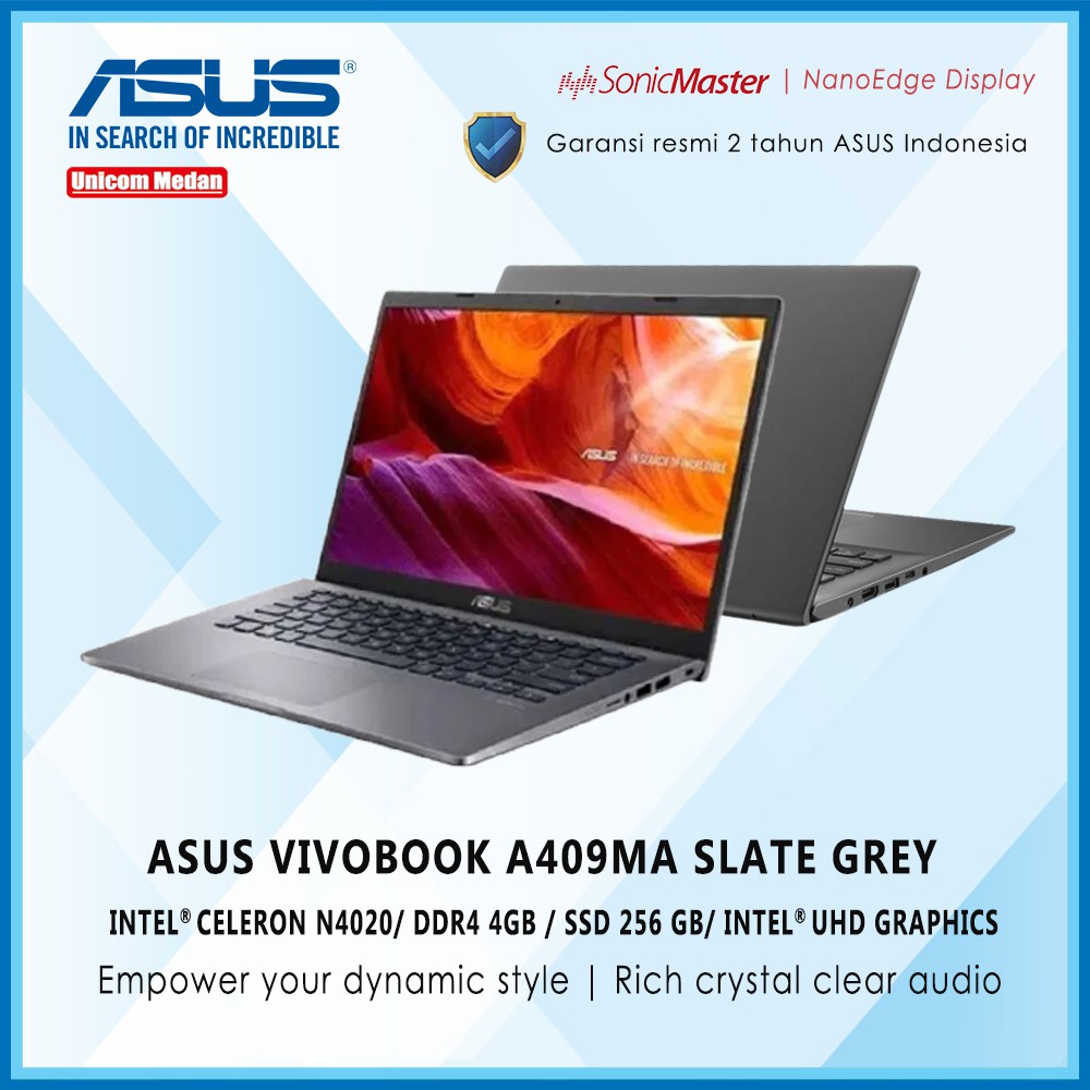 ASUS VIVOBOOK A409MA INTEL N4020 | DDR4 4GB | 256 SSD LAPTOP ASUS