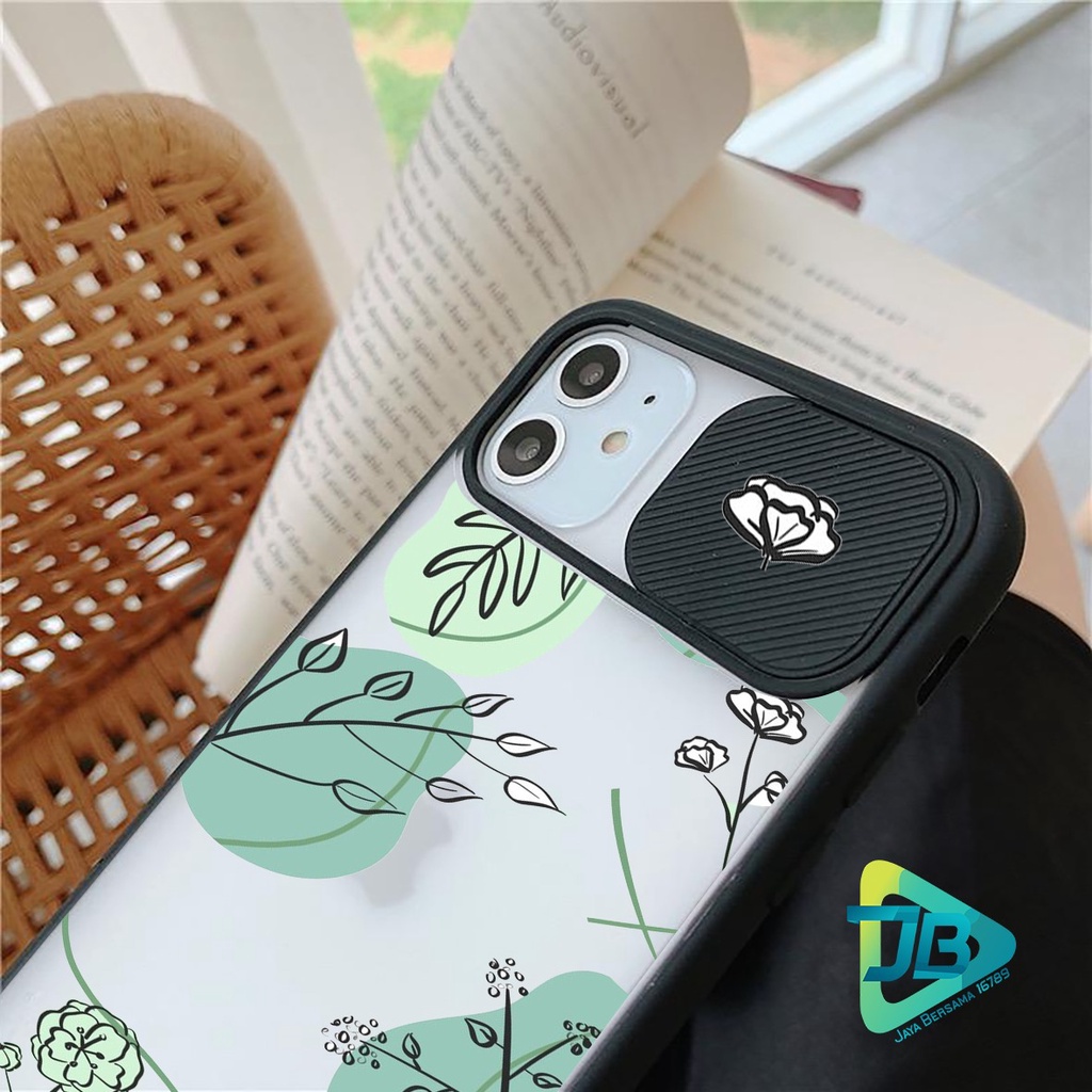 SOFTCASE SLIDE KAMERA FLORAL OPPO VIVO SAMSUNG XIAOMI REALME IPHONE ALL TYPE JB4969