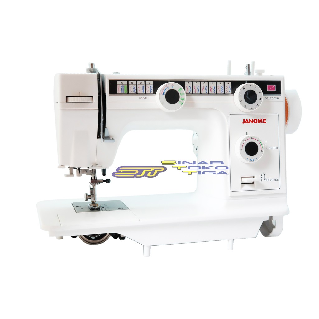 JANOME NS 385 MESIN JAHIT SEMI PORTABLE BODI BESI FLATBED NS385