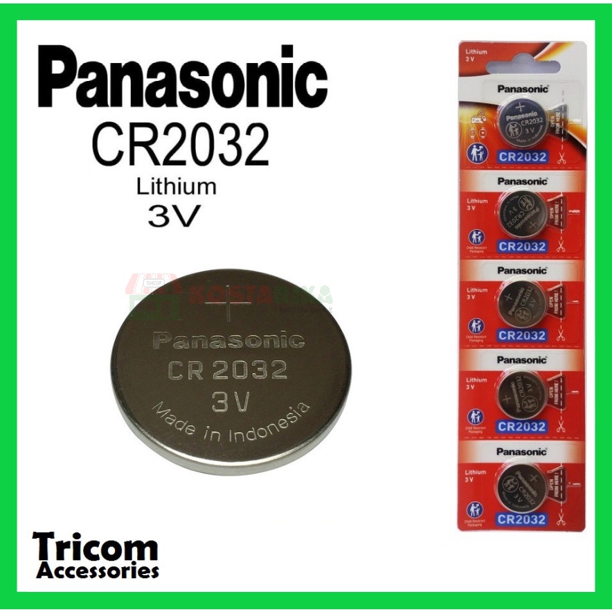 Baterai Panasonic Lithium CR 2032 3V