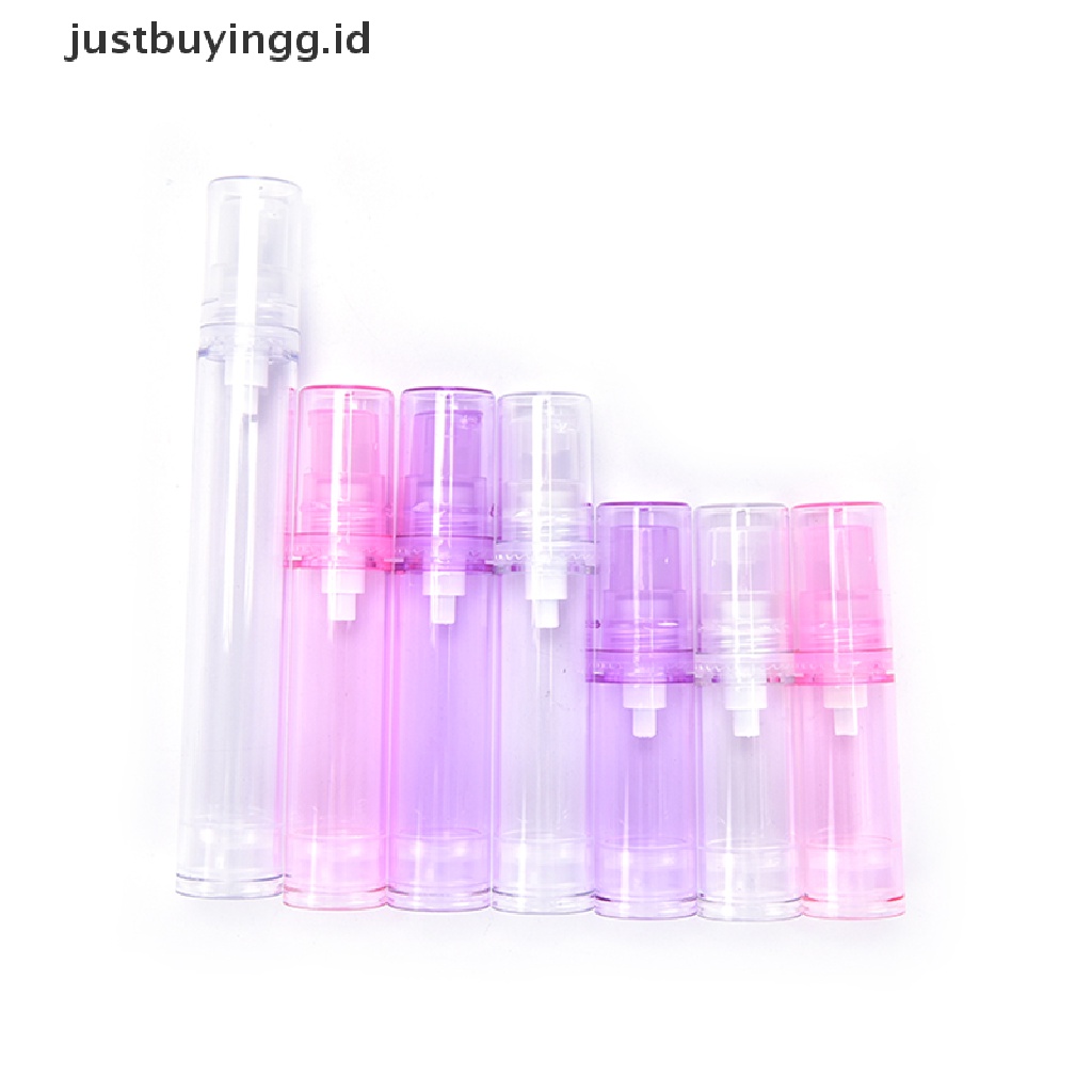 1pc Botol Pompa Kosong Wadah Lotion Kosmetik Ukuran 5 / 10 / 15ml Untuk Travel