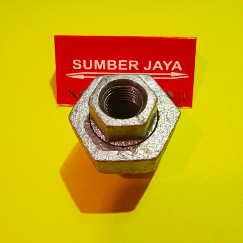 Double nepel steel 1/2&quot; (inch) TERMURAH