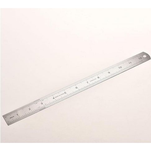 Stainless Steel Metric Ruler - Penggaris Stainless Steel 30cm