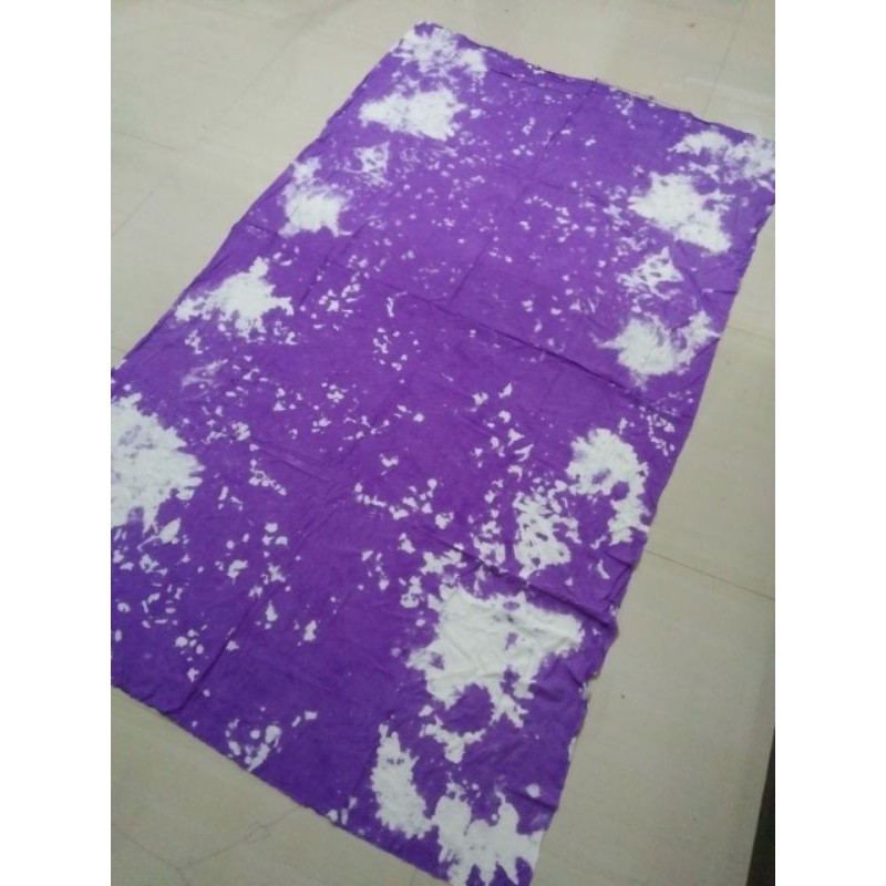 kain shibori rayon abstrak warna lilac