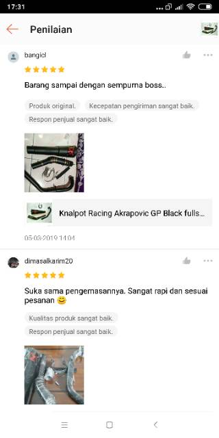 Knalpot Racing Akra GP Black fullsystem for Vixion, R15, CB150R, CBR150R, Byson, Satriafu, gsx-6