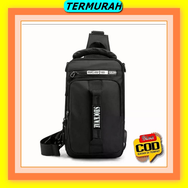 Tas Selempang Pria Crossbody Sling Bag Anti Air Wx-Os Weixier D238 Import Distro Tas Selempang Slemp