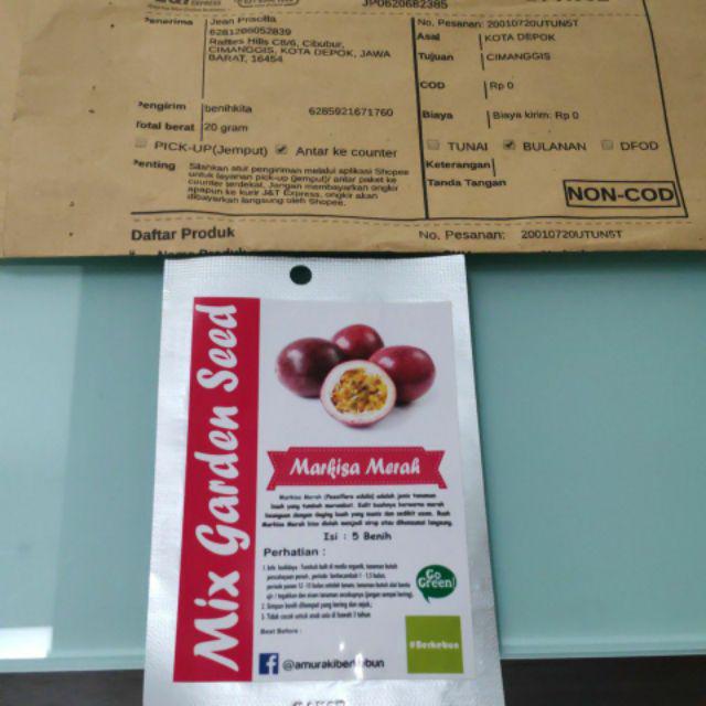 Benih-bibit Markisa Merah (mix Garden)