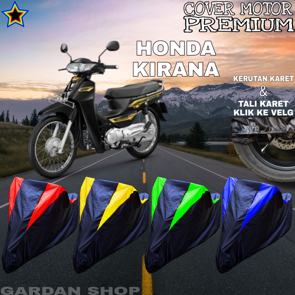 Sarung Motor HONDA KIRANA Hitam KOMBINASI Body Cover Penutup Honda PREMIUM