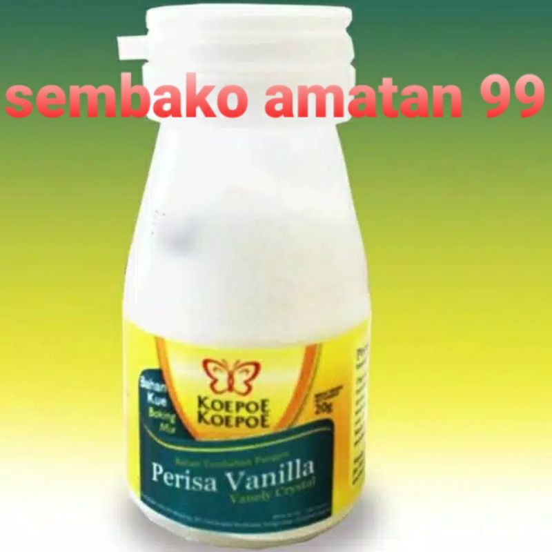 

Perisa Vanilla - Vanili Crystal Koepoe Koepoe - Kupu Kupu 20 Gram