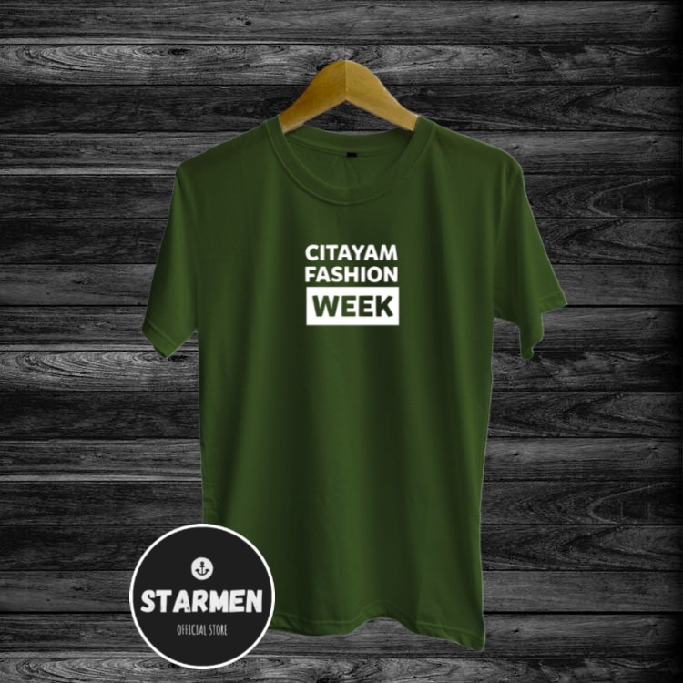 Kaos Distro Pria T-Shirt Motif Kata Kata CITAYAM FASHION WEEK