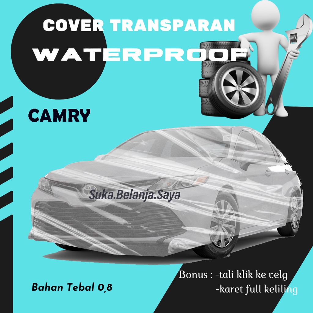 Transparan Body Cover Mobil camry Sarung Mobil Camry/mercy/mercy s class/mercy e class/mercy c200/mercy e 300/mercy c 300/mercy s400/mercy c180/mercy tiger/accord/ accord cielo/accord prestige/accord maestro/civic lx/soluna/bmw/bmw e36/corolla altis/altis