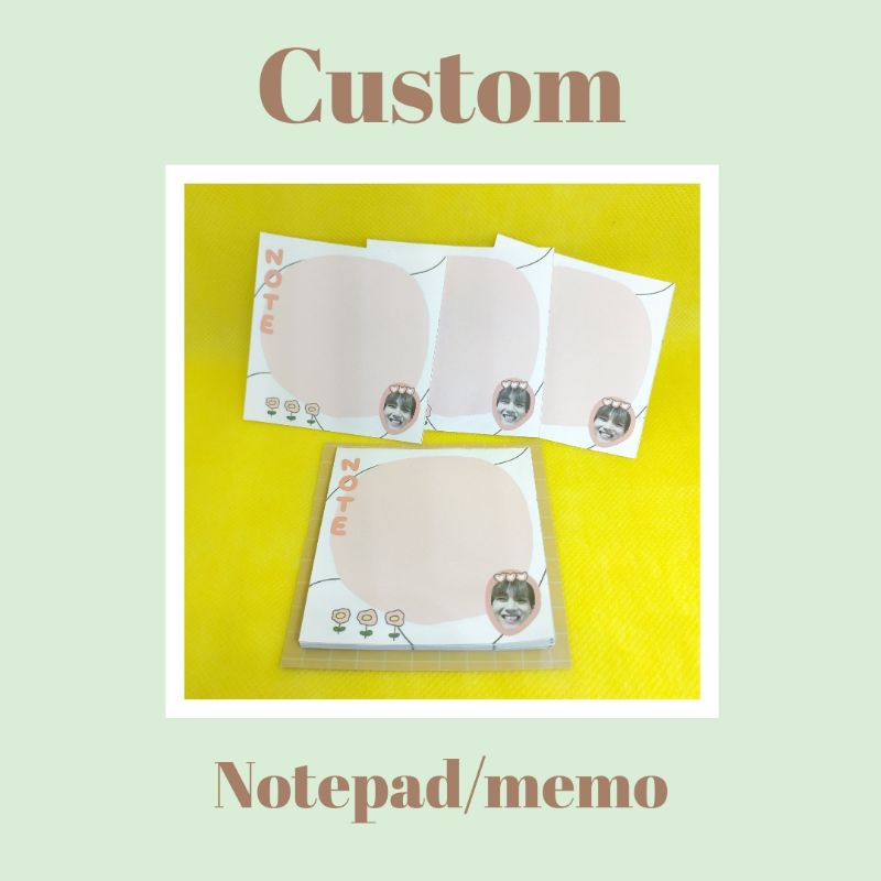 

[LIBUR JANGAN CO] Cetak Notepad / Memo Murah Tanpa perekat kpop non kpop gambar bebas