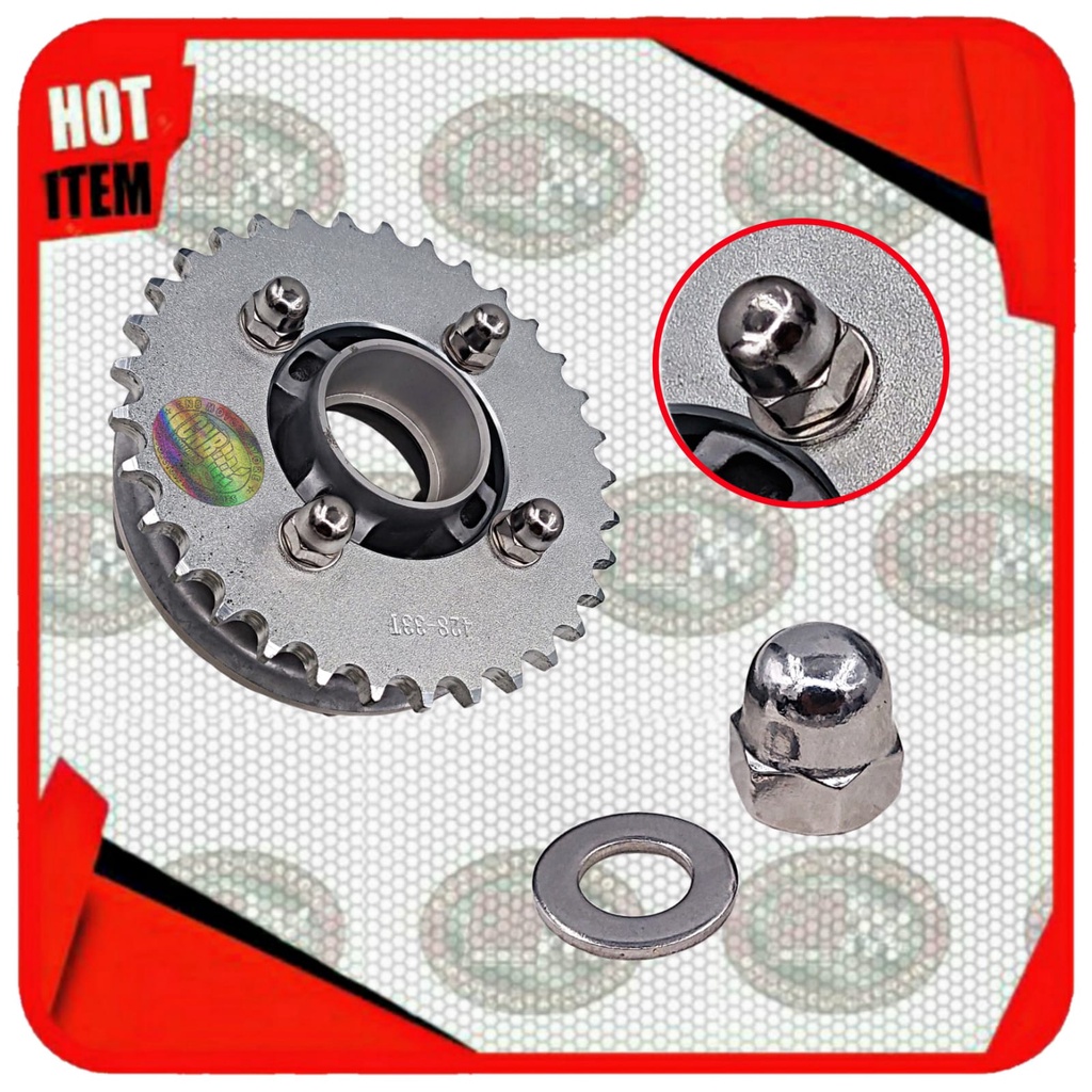 BAUT L STAINLESS GEAR GER GIR NAPGEAR NAPGIR RODA BELAKANG YAMAHA RX KING RXK F1 F1Z F1ZR VEGA R ZR JUPITER MX DSB-5