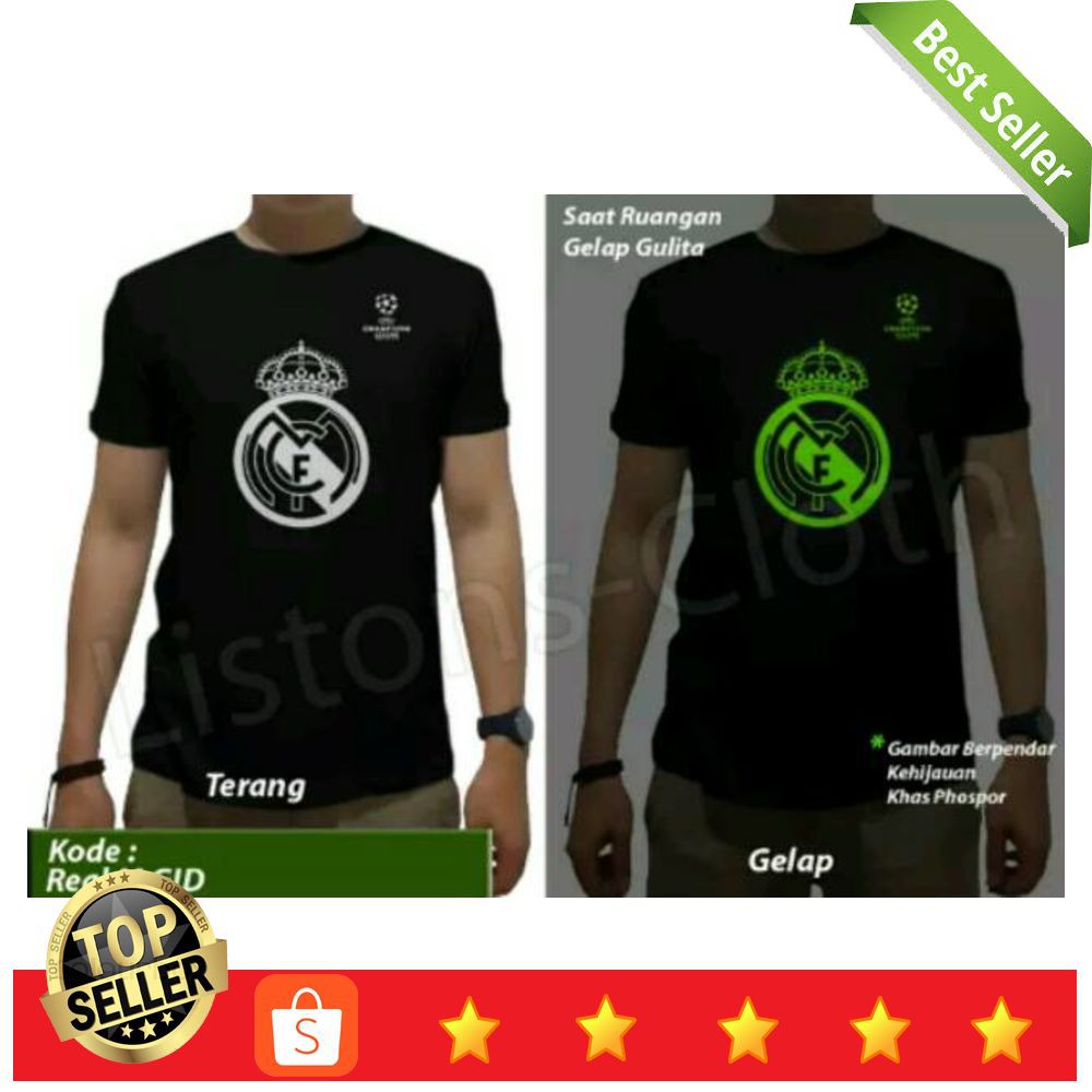 SHOP909 KAOS SPORT BOLA BAJU FUTSAL MU REAL MADRID TSHIRT PRIA COWOK KEREN